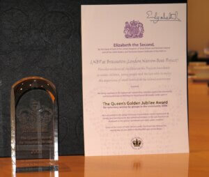 The Queen's Award for Voluntary Services awarded to LNBP Community Boating