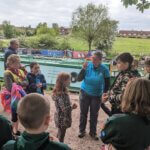 Pre-boarding briefing with LNBP Project Skippers Fiona and Paul